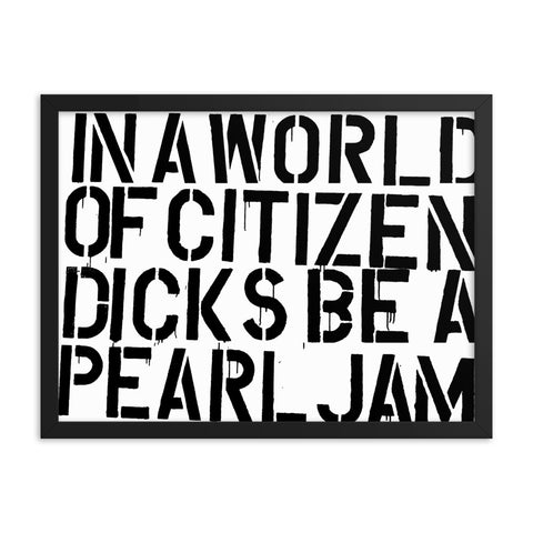 I'm No Christopher Wool 18 x 24" Framed Print