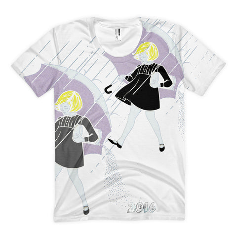 "Throwing Salt on 2016" Exclusive Nicknickers' print women's t-shirt