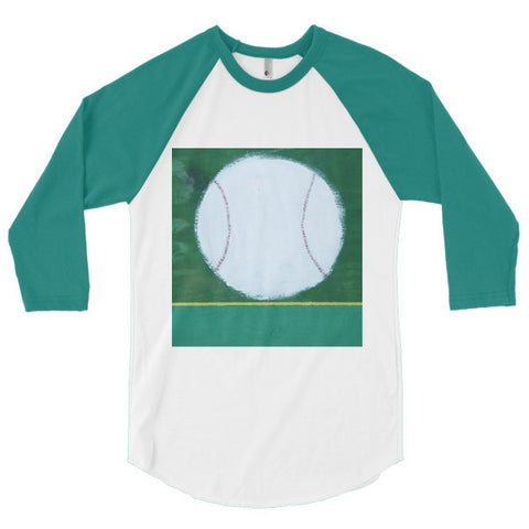 "We want a pitcher..." 3/4 sleeve raglan shirt