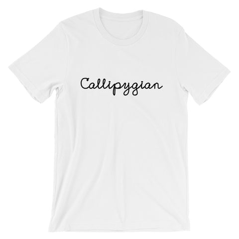 "Callipygian" UNISEX T SHIRT Nicknickers Exclusive.