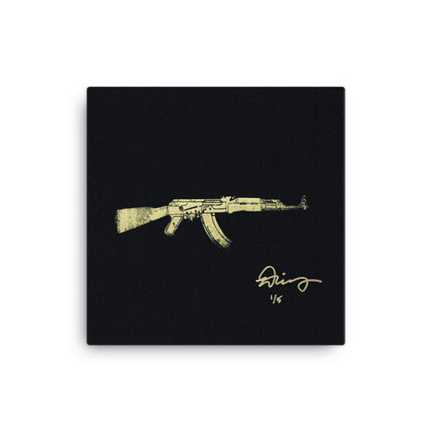 "UN WANTED GOLD" Canvas
