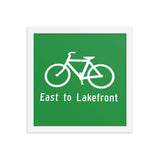 East To Lakefront Framed photo paper poster