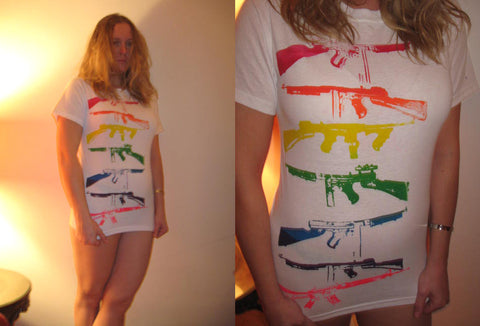 "Rainbow Warrior" Exclusive Hand printed Limited Edition Women's T