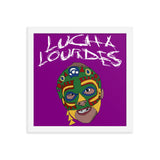 Lucha Lourdes 12x12" Framed poster
