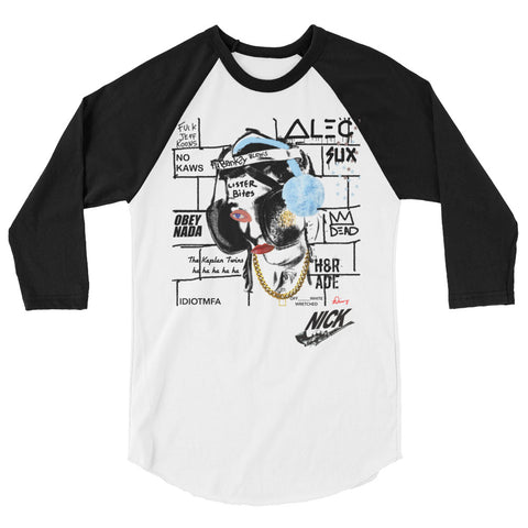 THE HATER-ADE 3/4 sleeve raglan shirt EXCLUSIVE NICKNICKERS