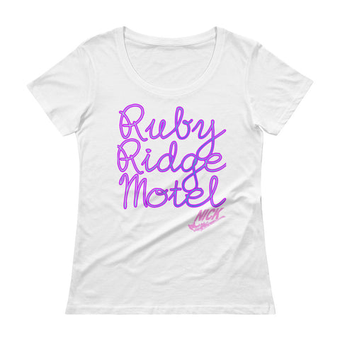 Ruby Ridge Motel Ladies' Scoopneck T-Shirt