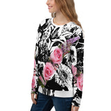 Black And White And Pink All Over Nicknickers Sweatshirt