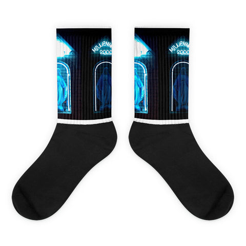 Black foot socks