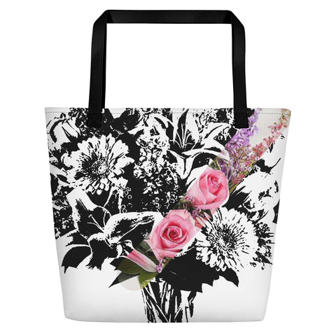 Flowery Nicknickers Beach Bag