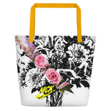 Flowery Nicknickers Beach Bag