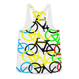 "Wear the bikes again? Women's racerback tank