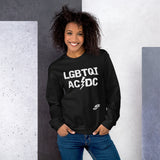 LGBTQIACDC ROCK HARD 50/50 NICKNICKERS SWEATER