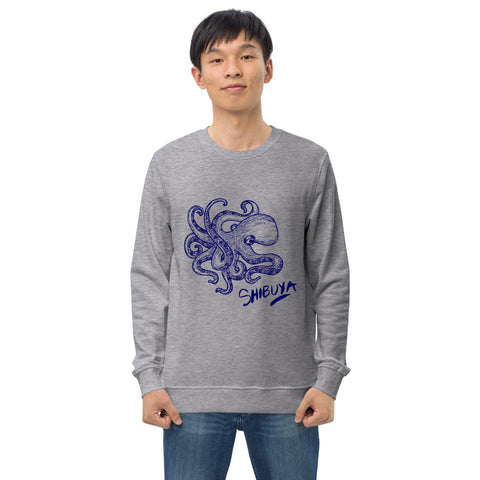 Shibuya Octopus Unisex organic sweatshirt for Nicknickers Nn22 Collection